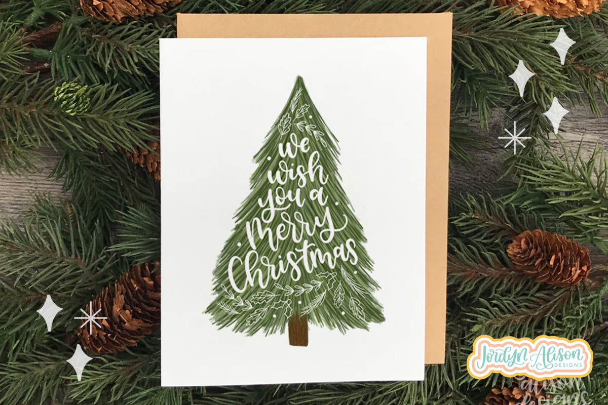 Wish You a Merry Christmas Printable Card