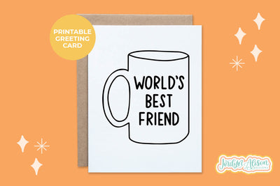 World's Best Friend Printable Card
