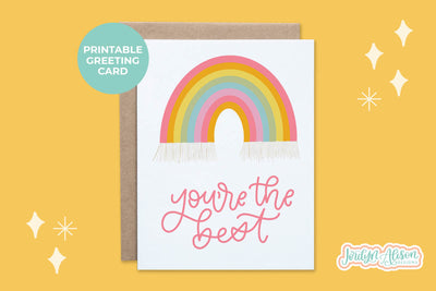 You're the Best Printable Card
