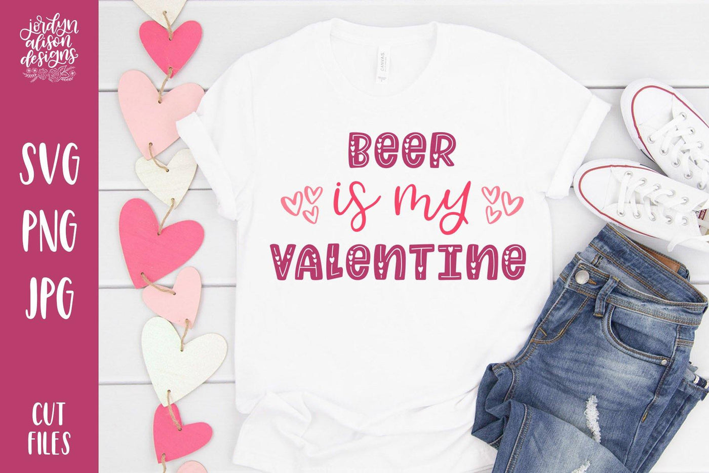 Cut File | Beer is My Valentine - JordynAlisonDesigns