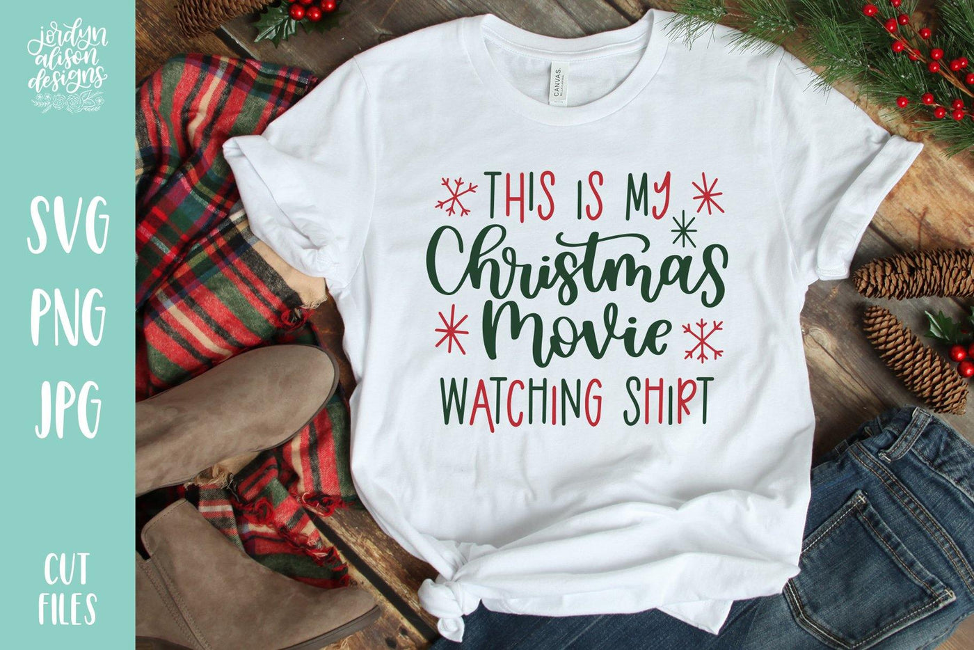 Cut File | Christmas Movie Watching Shirt - JordynAlisonDesigns