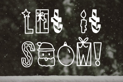 Dasher, Christmas Symbols Font - JordynAlisonDesigns