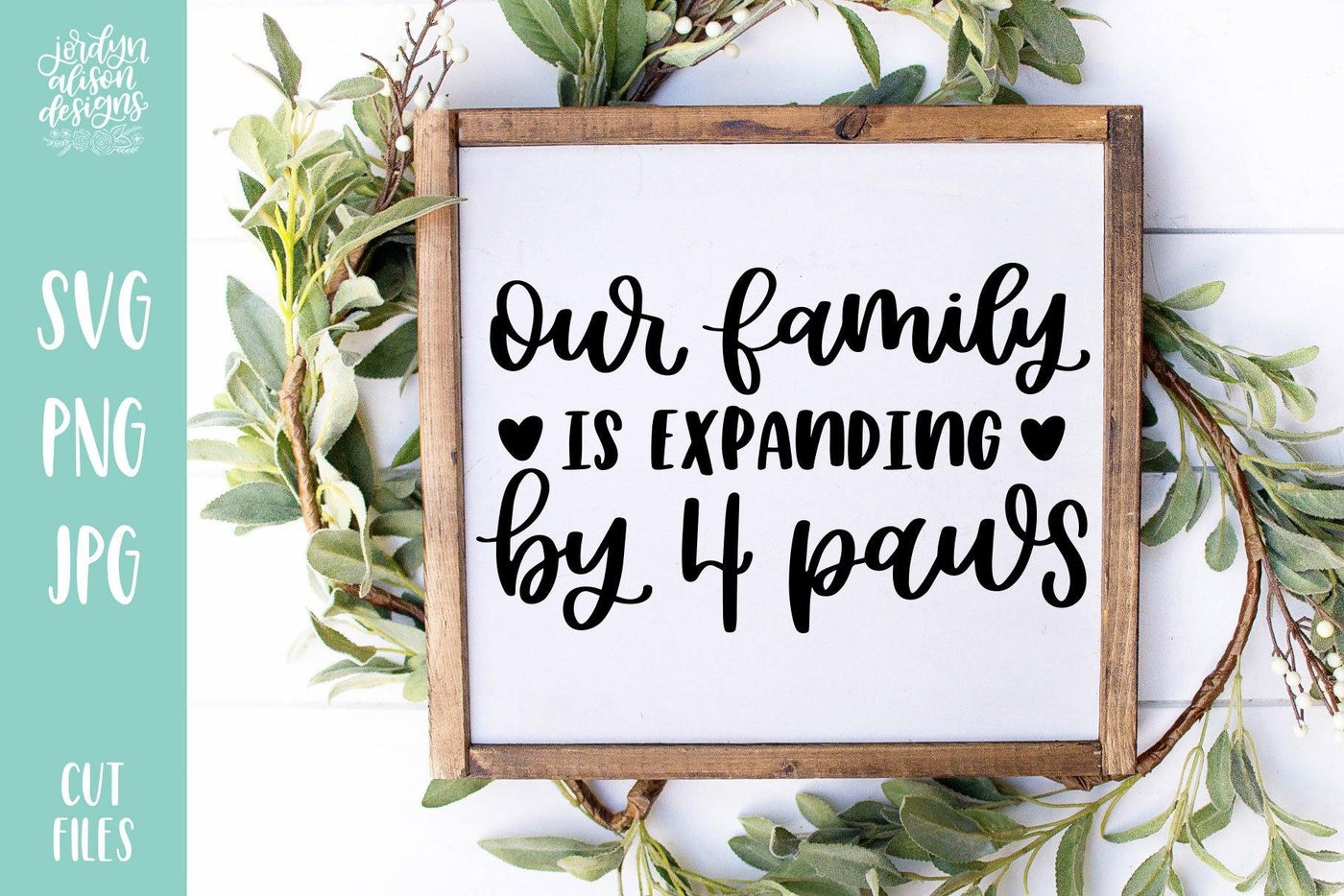 Cut File | Family is Expanding by Four Paws SVG - JordynAlisonDesigns