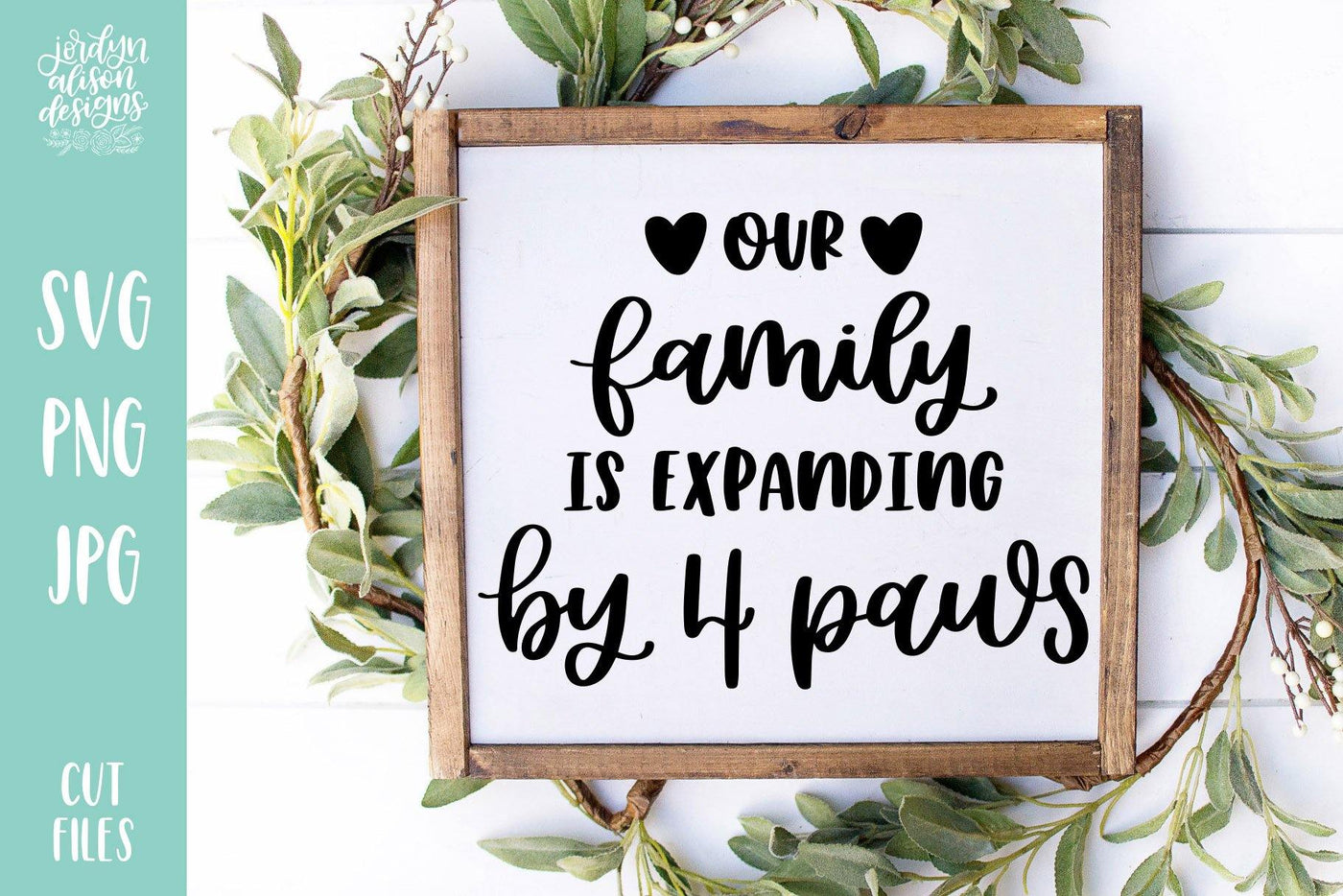 Cut File | Family is Expanding by Four Paws V2 SVG - JordynAlisonDesigns