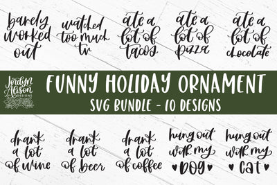 Funny Ornament SVG Bundle