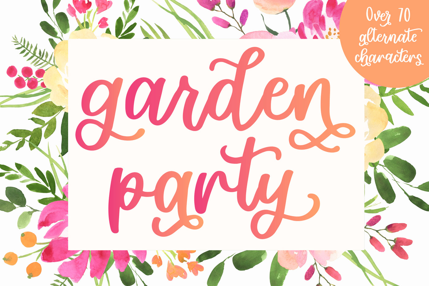 Garden Party Font - JordynAlisonDesigns