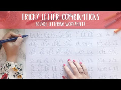 Tricky Letter Combinations Lettering Worksheets