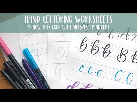 ABCs Lettering Worksheets