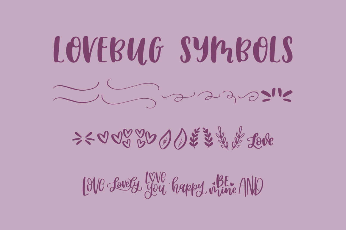 Lovebug Font Trio - JordynAlisonDesigns