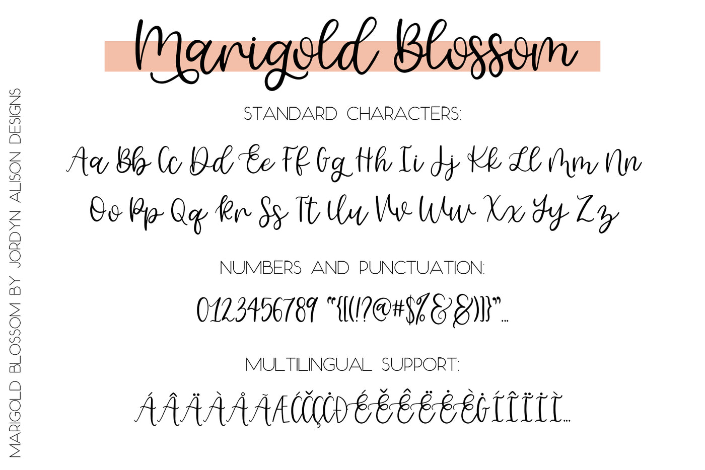 Marigold Blossom Font - JordynAlisonDesigns