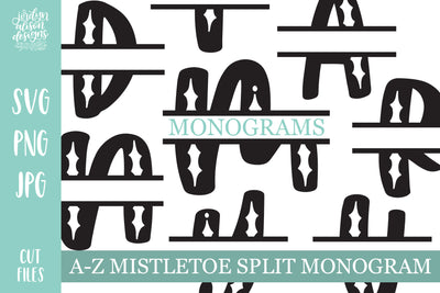 Mistletoe Split Monograms