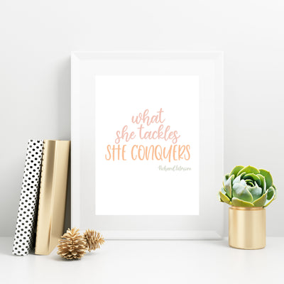 What She Tackles, Instant Download - JordynAlisonDesigns