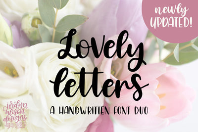 Lovely Letters Font - JordynAlisonDesigns
